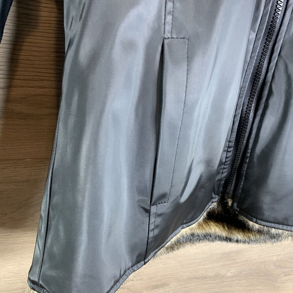 Braetan Womans Faux Fur Rain Jacket Hooded Reversable Size M "Mink Look" - Picture 8 of 12